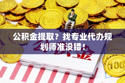 福鼎公积金提取？找专业代办规划师准没错！
